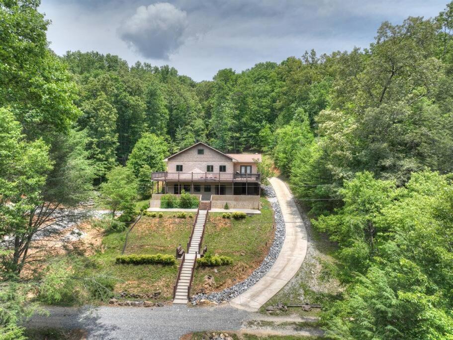 The Chariot - Creek Front With Hottub, Fire Pits, Billiards, Ev Charger - Sandalwood Stays Blue Ridge Eksteriør billede