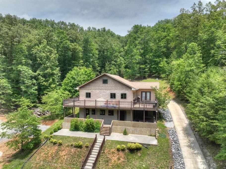 The Chariot - Creek Front With Hottub, Fire Pits, Billiards, Ev Charger - Sandalwood Stays Blue Ridge Eksteriør billede