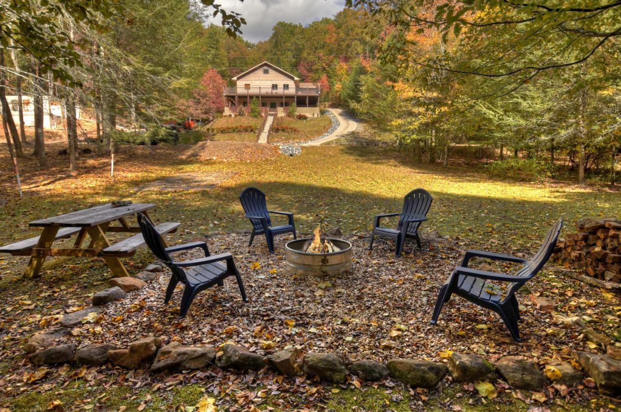 The Chariot - Creek Front With Hottub, Fire Pits, Billiards, Ev Charger - Sandalwood Stays Blue Ridge Eksteriør billede